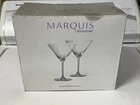 NWT Set of 2 Marquis Waterford Crystal "Vintage" Martini Glasses 7.2 oz Open Box