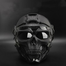 Máscara facial completa mensajero calavera táctica casco airsoft colección CS utilería regalo