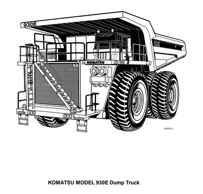 KOMATSU DUMP TRUCK930E-2   2001 SHOP MANUAL Paper version