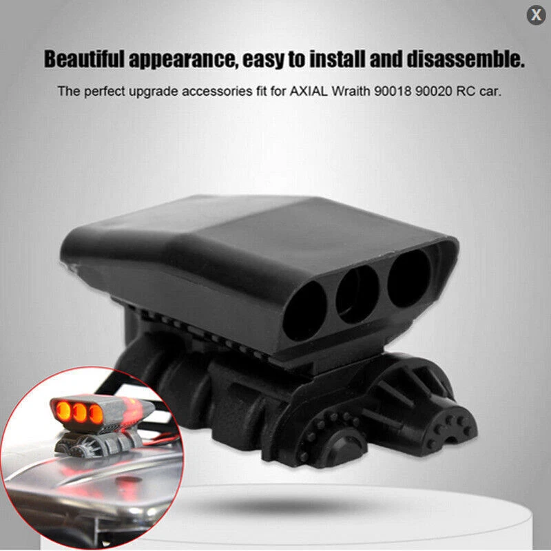 Für AXIAL Wraith 90018 RC Crawler Auto Supercharger Motor Hood Cover Lufteinlass - Bild 3 von 4