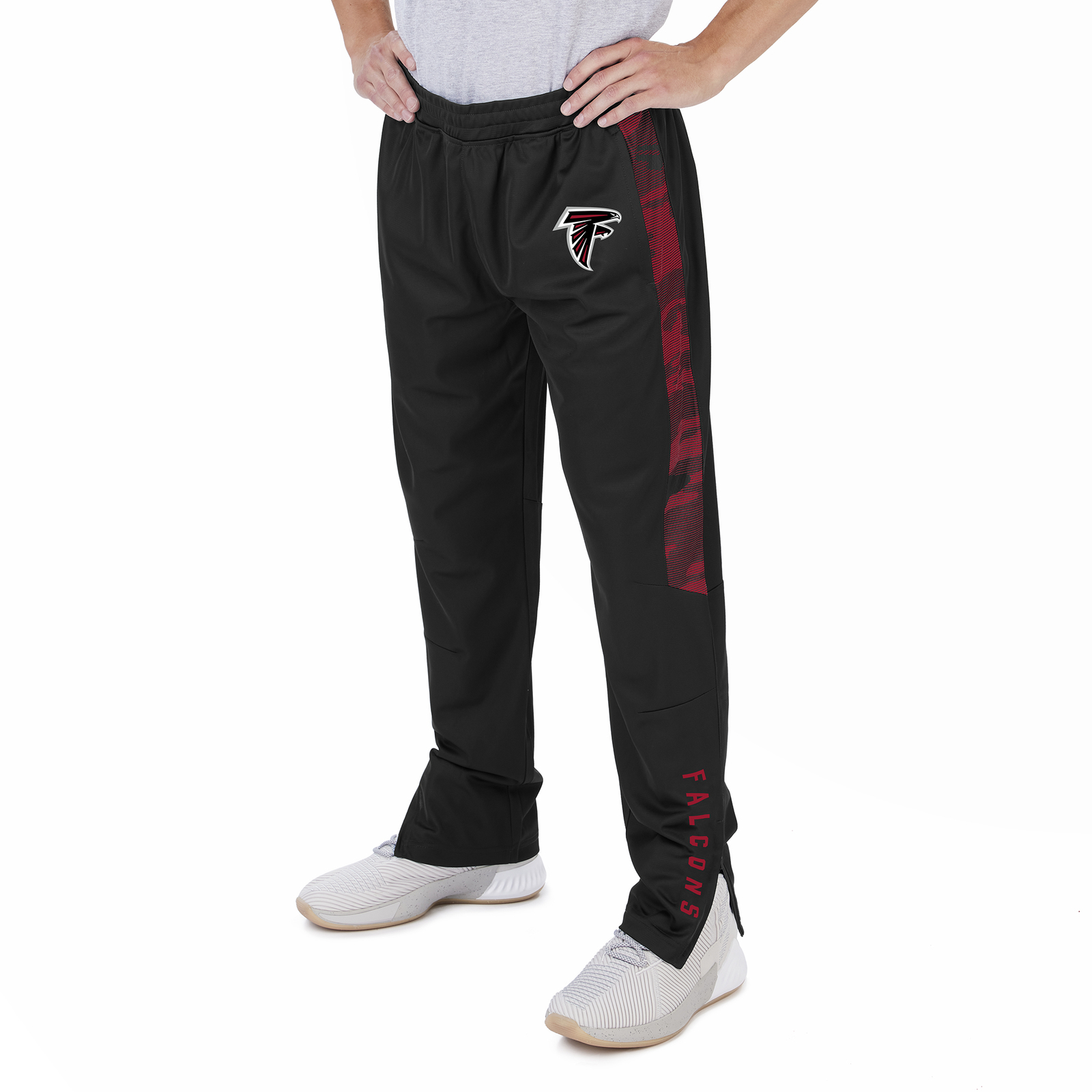 Мужские спортивные брюки Zubaz NFL Atlanta Falcons с камуфляжными линиями по бокам