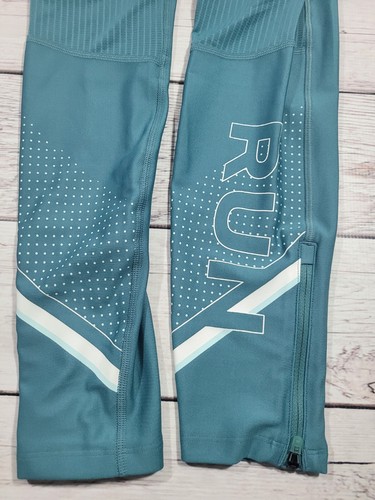 UNDER ARMOUR WOMENS TEAL GREEN/BLUE LEGGINGS SIZE MEDIUM M M7 - Picture 6 of 9