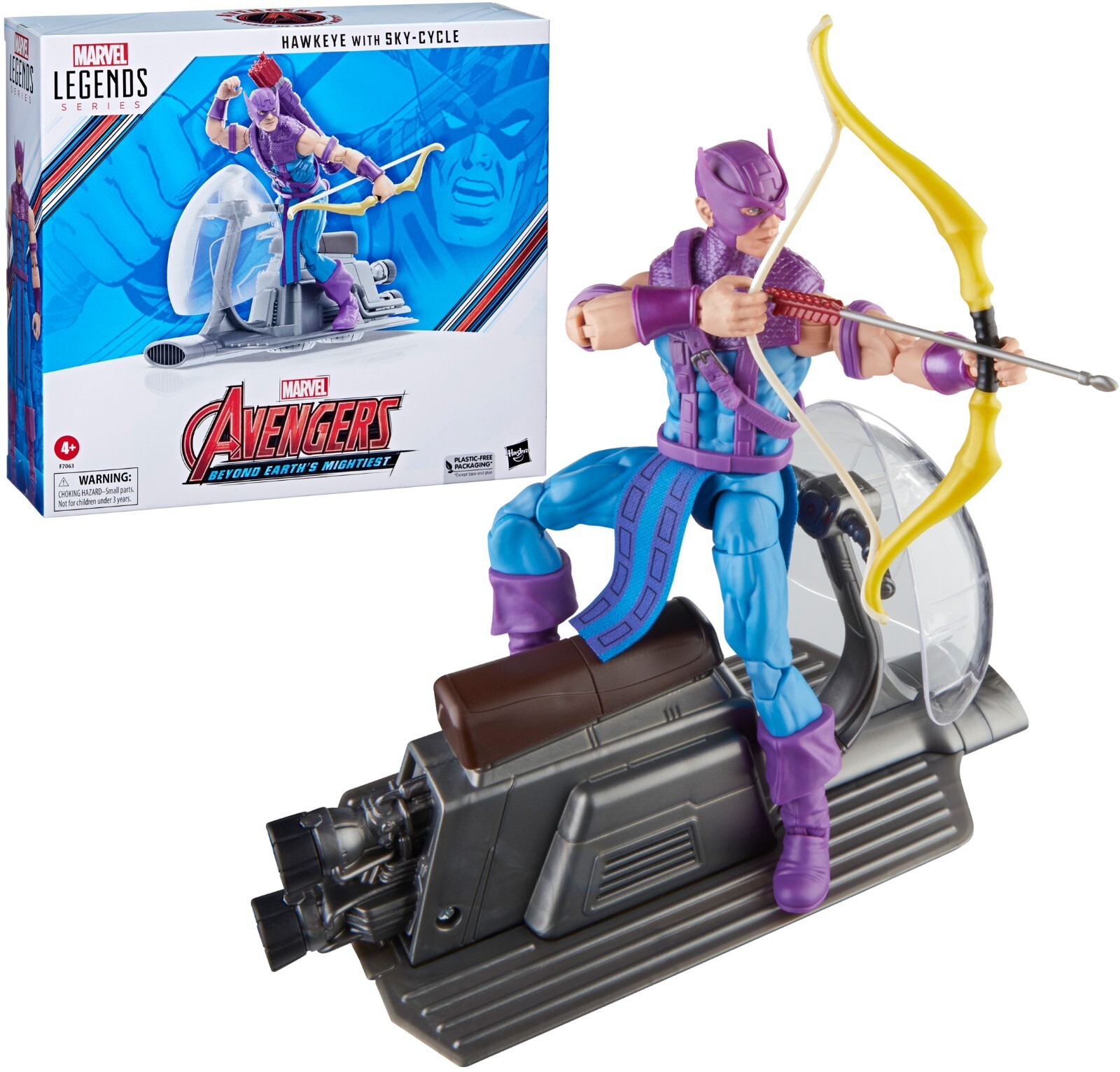 Marvel Legends Avengers 60th Anniversary 6" Hawkeye Sky-Cycle 230728
