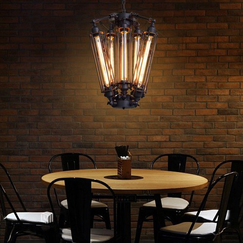 Industrial Chandelier Vintage Steampunk Style Pendant Light Loft ...