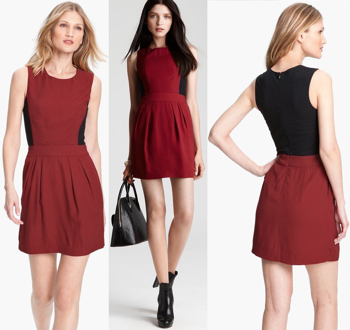 theory jersey dress Darua Tailor Flame Red & Black Color Block Wool & 10 brooke-hoco-2026
