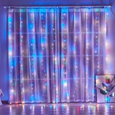 300 LED Curtain Fairy Lights USB String Light With Remote Xmas Party Wedding USA