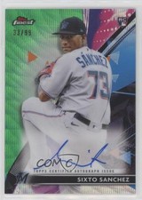 2021 Topps Finest Green Wave Refractor 33/99 Sixto Sanchez #FA-SS Auto 0rm0