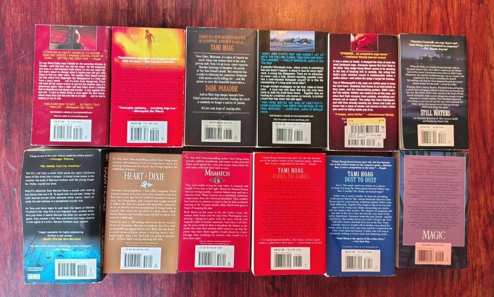 Лот из 12 романов Tami Hoag Mystery Suspense Crime Thriller, книги в мягкой обложке МИКС - Изображение 3 из 3