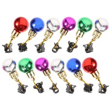 12 Pcs Beard Hanging Ornament Multicoloured Baubles Ornaments Facial Hair