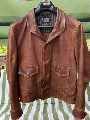 Schott NYC Perfecto Princeton 230 Brown Lambskin Leather Jacket
