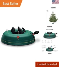 Christmas Tree Genie XXL - Green Tree Stand -  Single Cable Operation, Holds ...