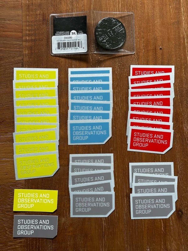 SOG Knives & Tools Stickers and 30th Anniversary Challenge Coin