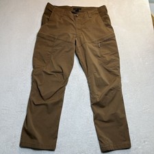 5.11 Tactical Apex Canvas Cargo Pants Men  s 38x30 Brown Stretch Utility 511 FLAW