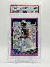 2023 Panini Clearly Donruss - Jaxon Smith-Njigba #67 Purple Autographs /175 RC 