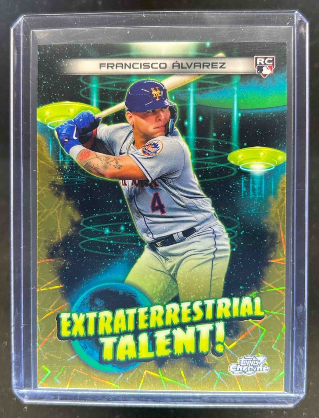 2023 Topps Cosmic Chrome Francisco Alvarez ET RC Gold Refractor #33/50
