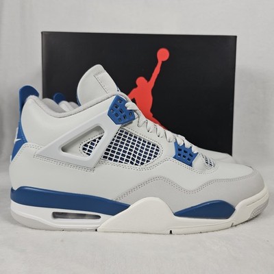 Air Jordan 4 Retro 2024 Military Blue Size 10.5 Off White Blue FV5029-141