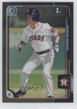 2015 Bowman Draft Chrome Asia Exclusive Black Refractor Conor Biggio #169 0c2