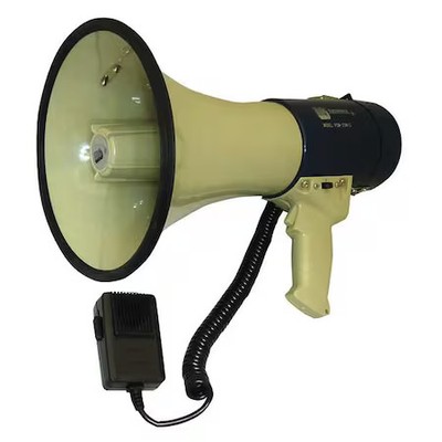 Megaphone, Dia 9 In, Range 1 Mile,  3Ymn1