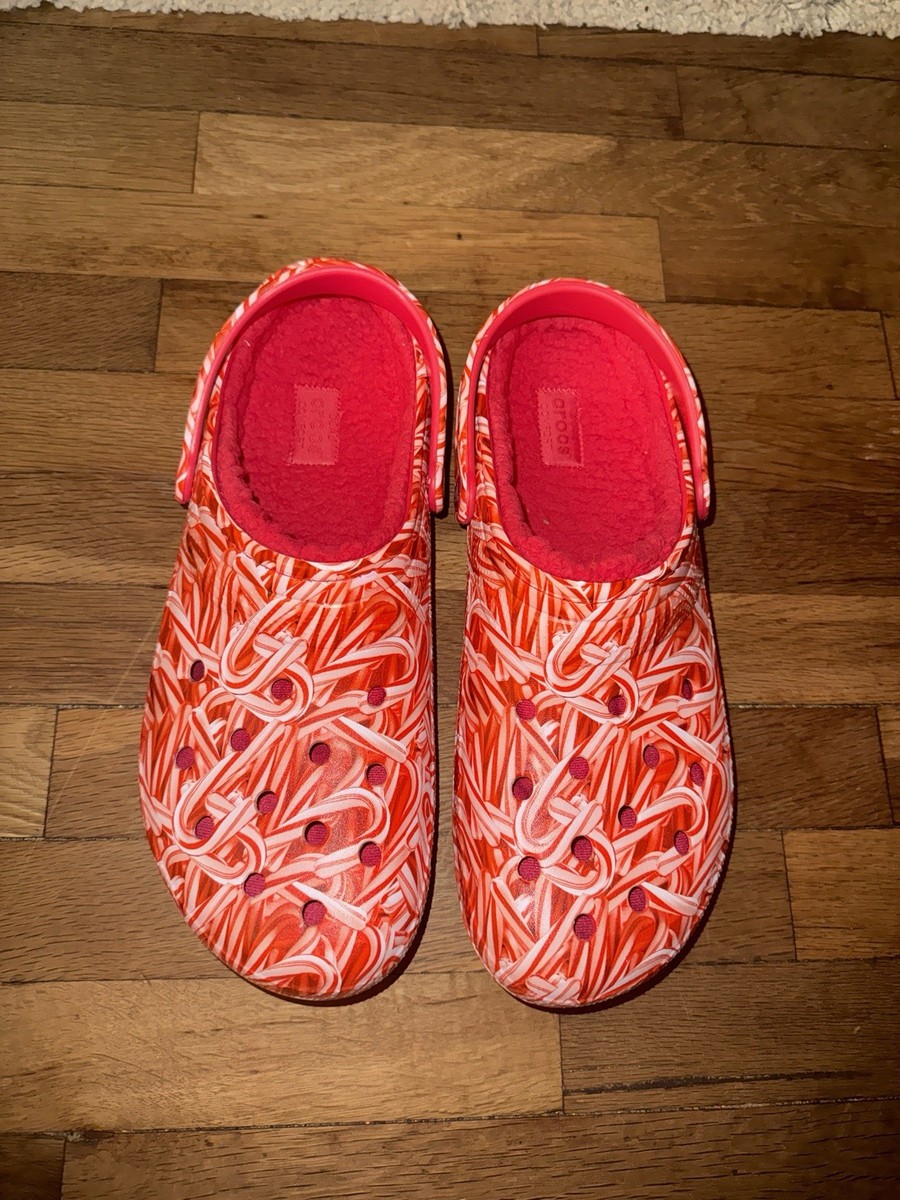 Crocs Classic Lined Candy Cane Clogs Men