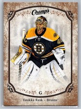 2015-16 Upper Deck Champ's Gold Back #217 Tuukka Rask Boston Bruins SP