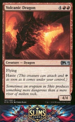 Magic the Gathering MTG Core Set 2019 Volcanic Dragon #167 Buy 2 Get 1