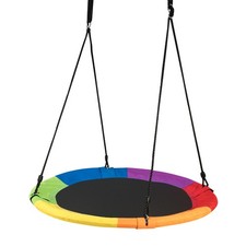 40" Flying Saucer Tree Swing Kids Play Set Swing Children Sports Outdoor Indoor