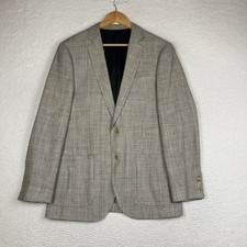 J. Crew Sport Coat 39R Ludlow Linen Silk Italian Cloth Glen Check