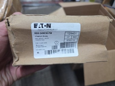 Eaton Wheelock RSS-24MCW-FW Fire Alarm Strobe White Wall Mount 129401 Multi CD