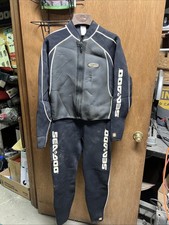 Vintage Sea-doo Set 2 Pieces Wet Suit Size Medium Women's Black