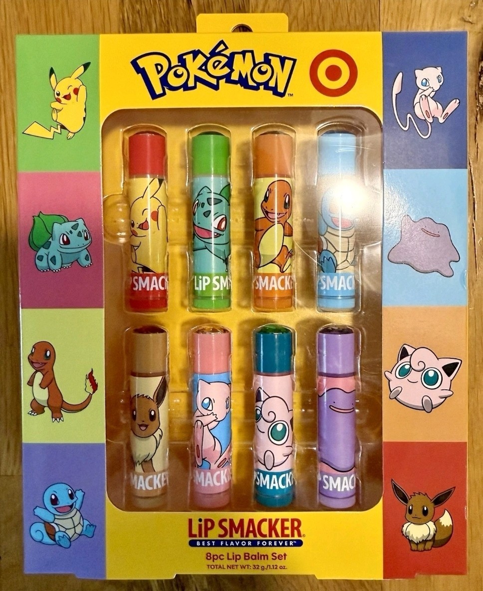 Pokemon x Target Lip Smacker 8pc Lip Balm Set Exclusive Limited