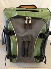 Athalon Carry On Luggage 20 Inch Green Hybrid Travelers Rolling Suitcase/Duffel