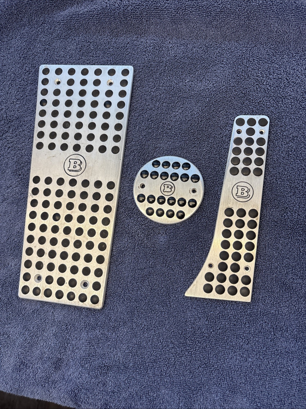 2008 Smart Fortwo Convertible Brabus Pedal Inlay Used Set ( NO SCREWS )