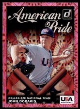 2019 Donruss American Pride Pink Fireworks John Doxakis . USA #AP4