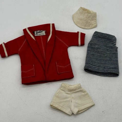 Vintage Barbie Mattel RESORT SET #963 Incomplete Blazer Shirt Shorts Visor