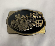 Vintage Dynabuckle Blaw Knox Paver Brass Belt Buckle Industrial USA Made #1151