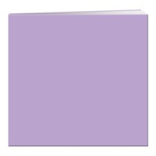 12 Inch Lavender Scrapbook Album with 10 Top Loading Page Protectors