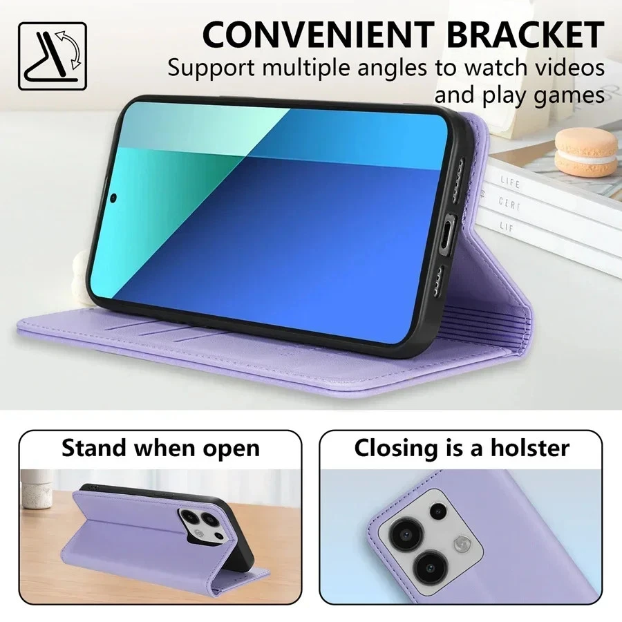 Funda de teléfono con patrón de cuero adherido compatible con iPhone 17 16 15 14 13 12 Foto 3 de 4