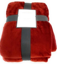 Threshold Ultra Soft Microplush Bed Blanket - Full/Queen -Imperial Cinnamon Red
