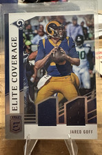 Panini 2018 Donruss Elite Jared Goff Los Angeles Rams Elite Coverage EC-5 Mem