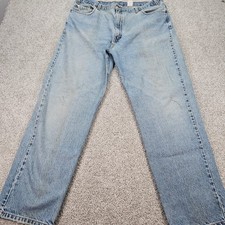 Vtg 90s Levi Strauss 546 Relaxed Fit Jeans Mens 42x32 Light Wash See Description