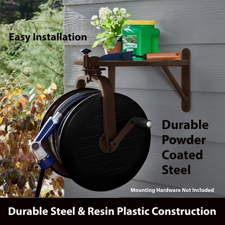 Liberty Garden Products 715 Navigator Rotating Garden Hose Reel, Holds 125 - Image 3 of 4