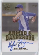 2012 Leaf Ultimate Draft Armed & Dangerous Gold 4/10 Kyle Zimmer Auto 0af