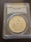 1884-O $1 Morgan Silver One Dollar PCGS MS63 New Orleans Issue