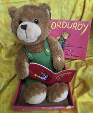 Applause Russ Berrie Corduroy Reading Bear 16"New W Box Book. Does NOT Talk