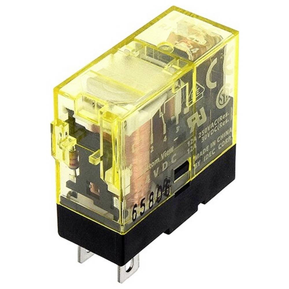 Relais industriel Idec RJ 12V durable à faible consommation pour circuits imprimés