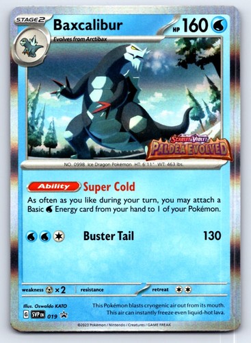 Baxcalibur (Prerelease) 019 Holo Promo Scarlet & Violet Promo Pokemon NM/M