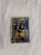 2025 TOPPS CHROME FOOTBALL PRISM REFRACTOR CHRISTIAN WATSON 112 PACKERS