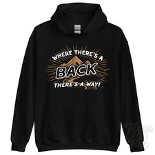 WHERE THERE'S A BACK... HOODIE name surname funny family gift idea