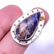 Sodalite Gemstone Handmade 925 Sterling Silver Jewelry Ring s.8 R1360-12