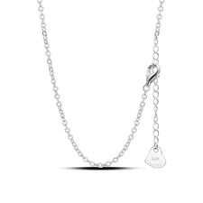 Italian 925 Sterling Silver Necklace For Women 0.9mm Box Chain 1.3mm Rolo Chain